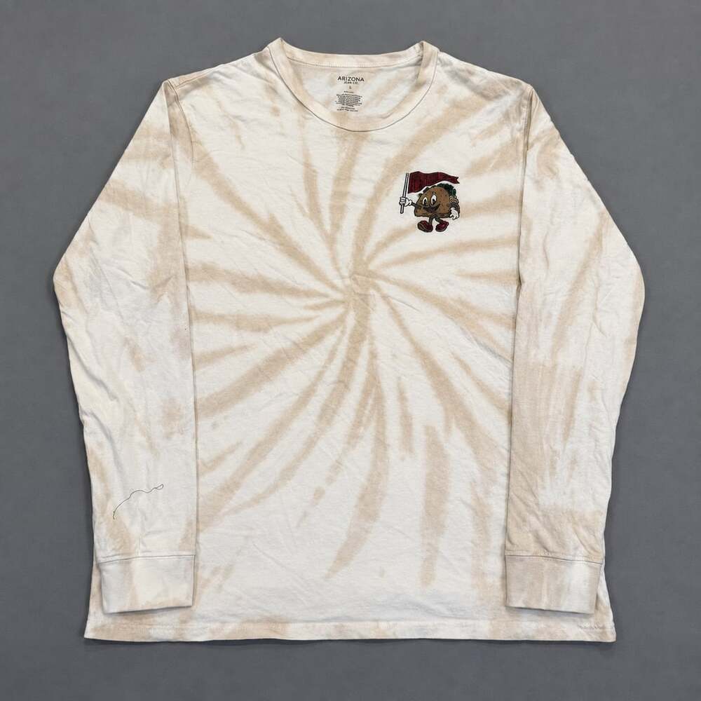 Arizona Jean Co Long Sleeve T-Shirt Size L Taco Time Tie Dye